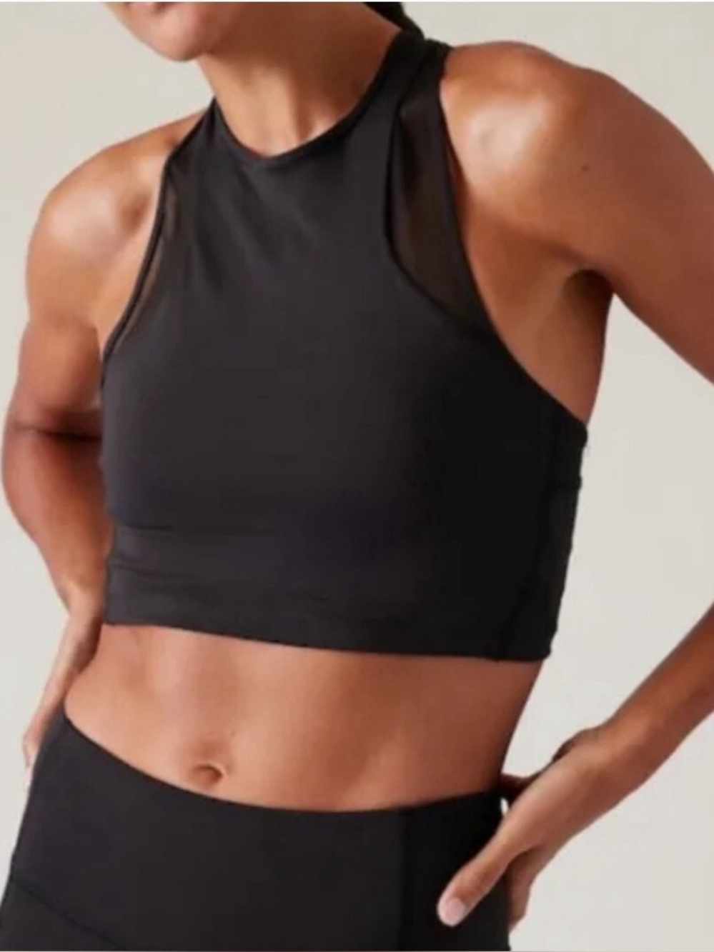 NWT - Athleta Conscious Mesh Crop Bra A-C